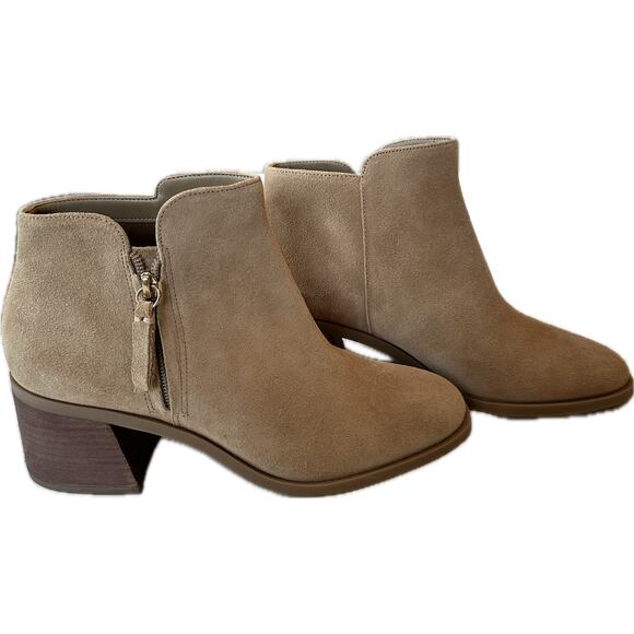 Alex Marie Tan Suede Leather Ankle Boots Size 9M Daria Boot NEW - Picture 4 of 9